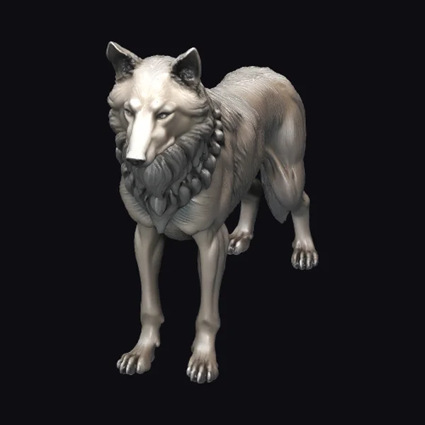 Bronze Wolf Statue