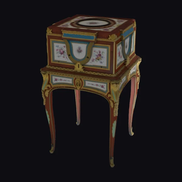 Ornate Floral Display Cabinet