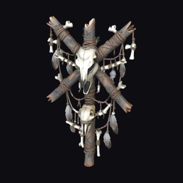 Tribal Totem Skull Decoration