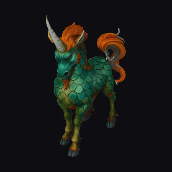 Emerald Dragon Horse