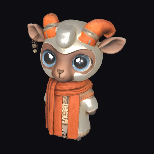 Cute Goat Figurine