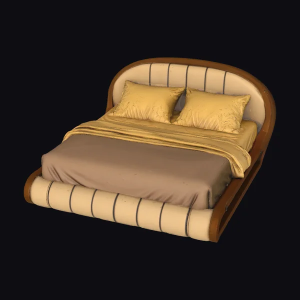 Elegant Curved Bed Frame