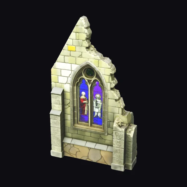 Ancient Stone Window Fragment