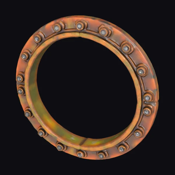 Rusty Metal Ring Bolts