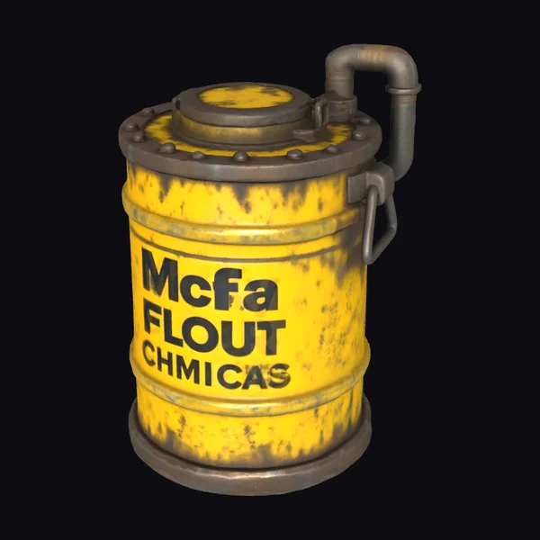 Rusty Chemical Barrel
