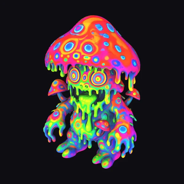 Psychedelic Fungus Creature