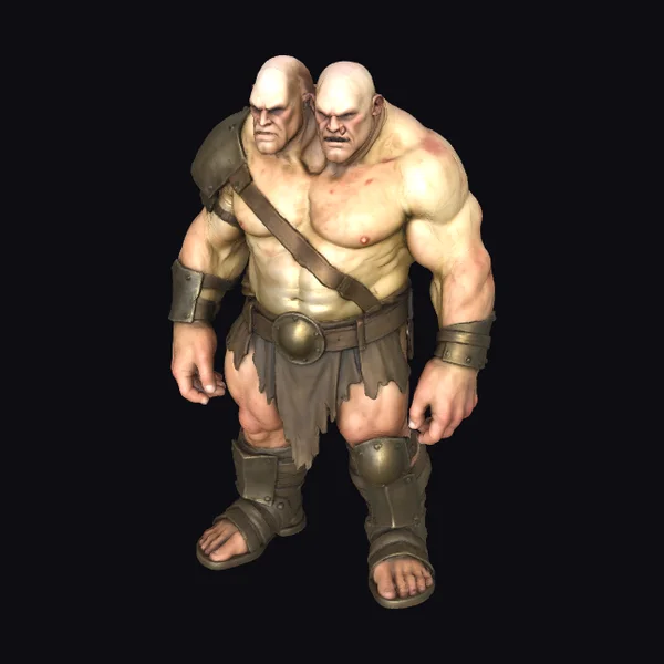 Two-Headed Muscular Warrior