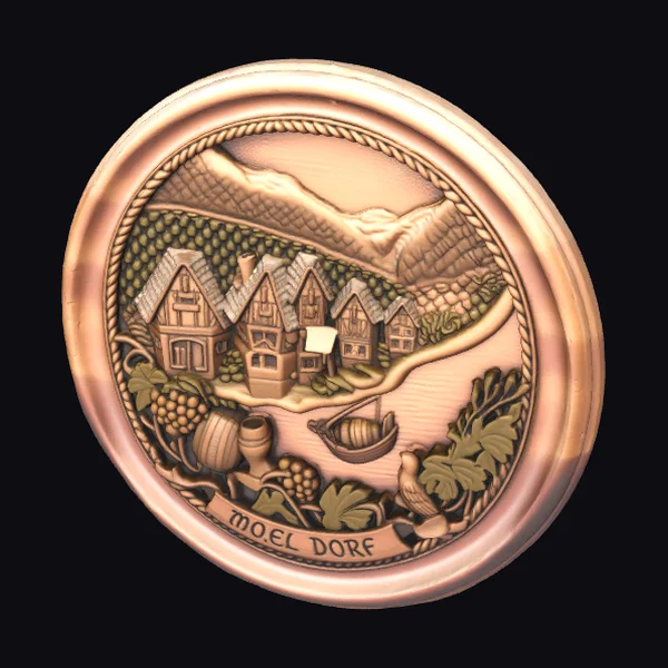 Wooden Vineyard Village Plaque