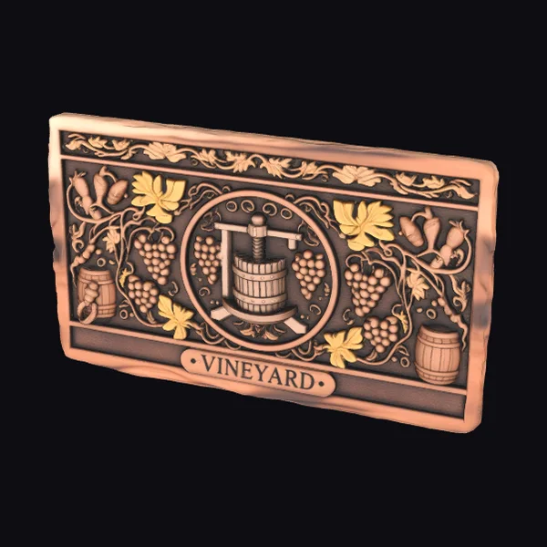 Vineyard Copper Carving