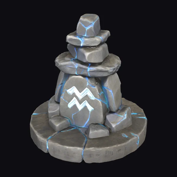 Glowing Stone Cairn