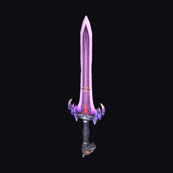 Purple Sword with Guard