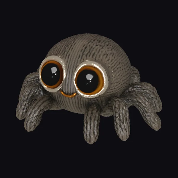 Cuddly Yarn Spider Toy