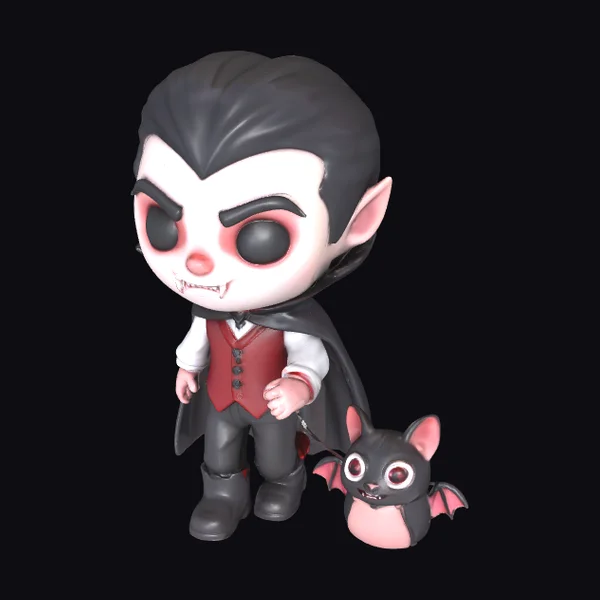 Chibi Vampire and Bat