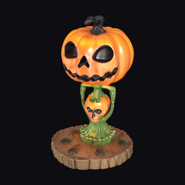 Halloween Pumpkin Skull Lamp