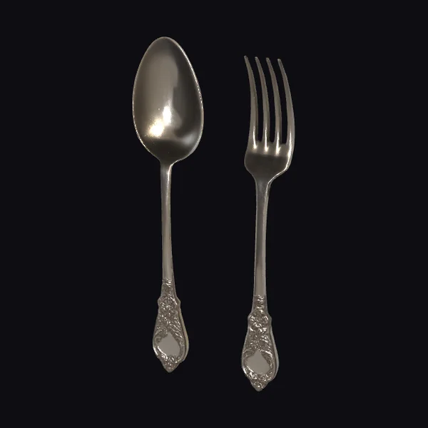Elegant Silverware Set