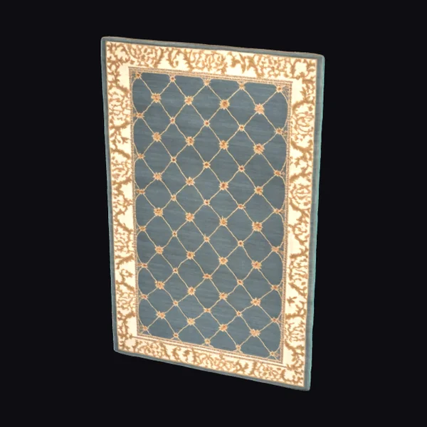 Ornate Teal Rug