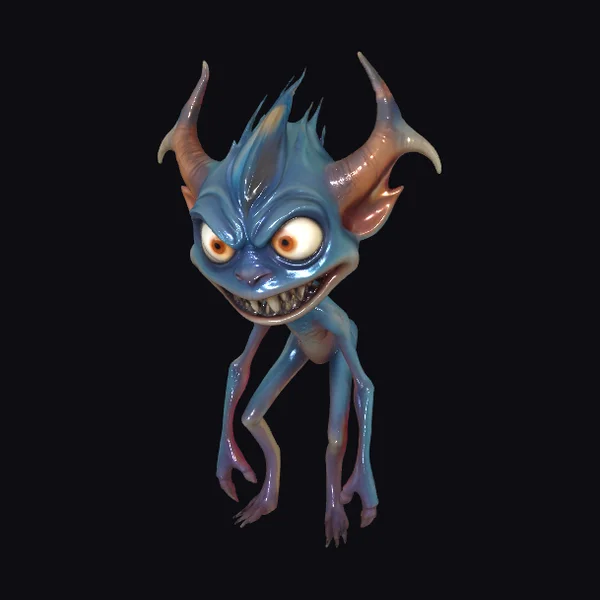 Mischievous Blue Demon