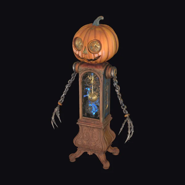Pumpkin Clock Creature