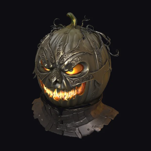 Pumpkin Knight Helmet