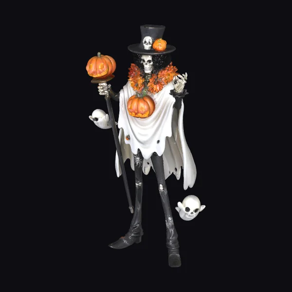 Skeleton with Pumpkin Staff