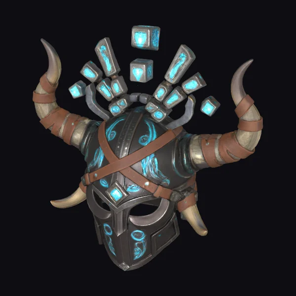 Glowing Horned Helmet