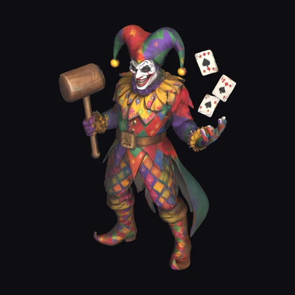 Jester with Mallet Cards