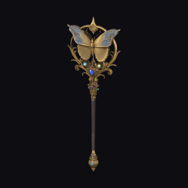 Ornate Metallic Magic Wand