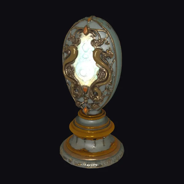 Ornate Oval Lamp