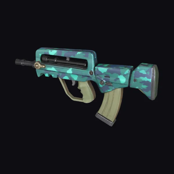 Cyberpunk Camo Rifle