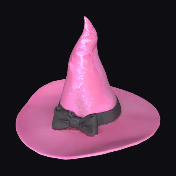 Pink Glitter Witch Hat