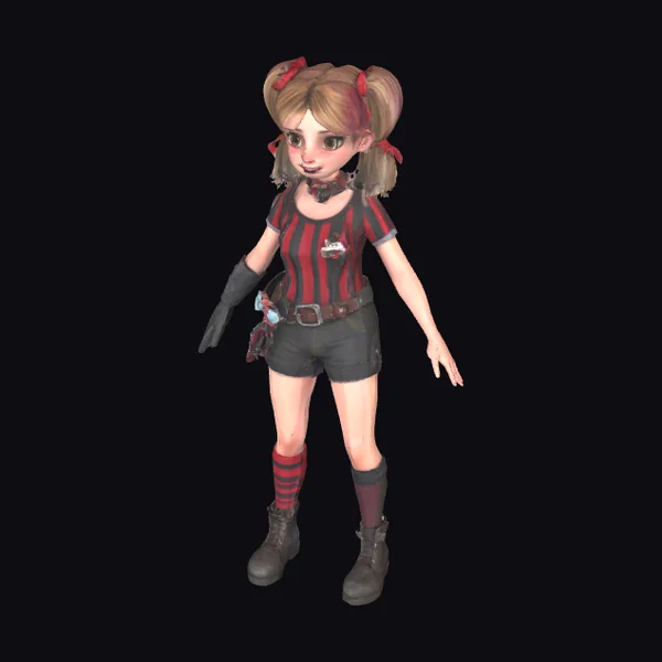 Harlequin Girl Adventurer