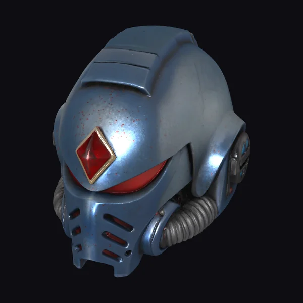 Crimson Visor Sentinel Helmet