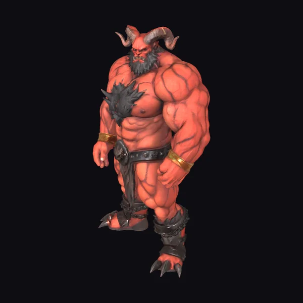 Muscular Red Demon