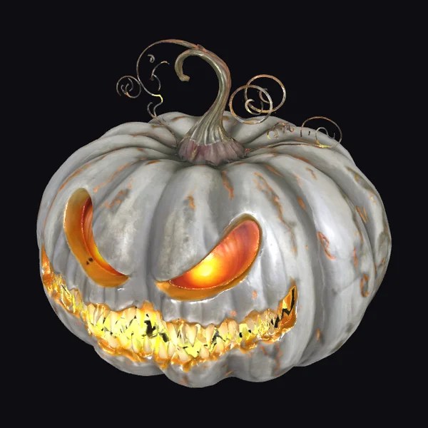 Glowing Metal Pumpkin
