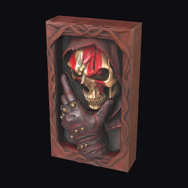 Hooded Skeleton Portrait