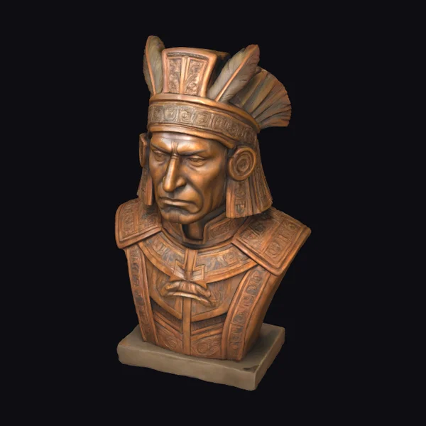 Aztec Warrior Bust