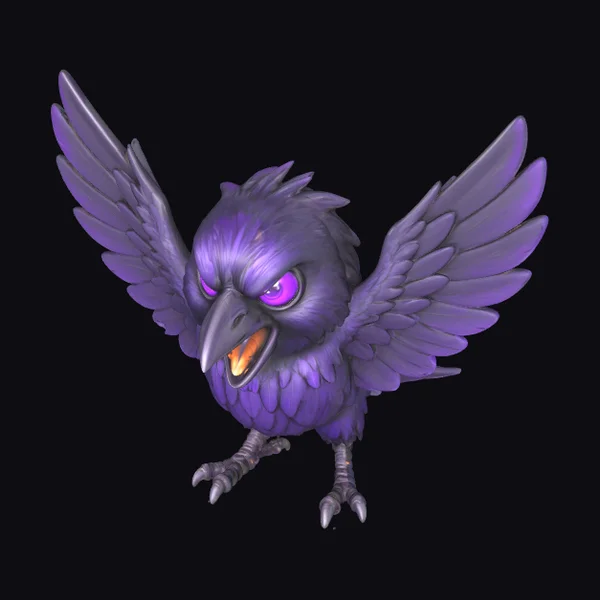 Purple Furious Bird