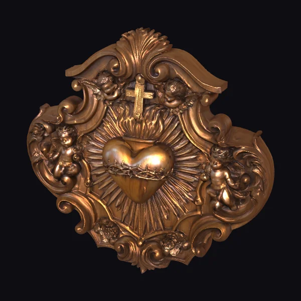 Sacred Heart Relief Plaque