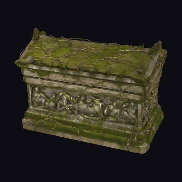 Overgrown Ancient Sarcophagus