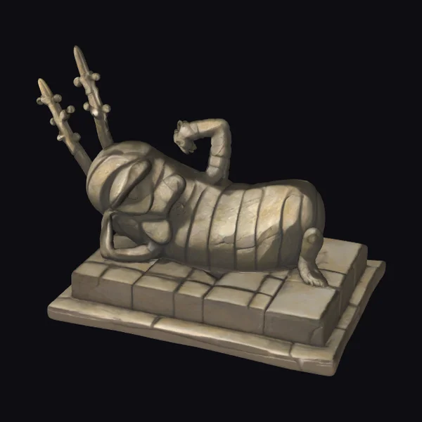 Ancient Stone Scorpion Statue