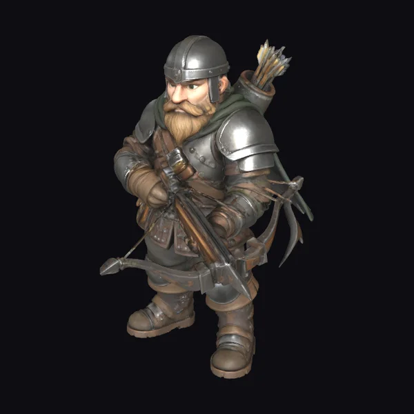 Armored Dwarf Archer