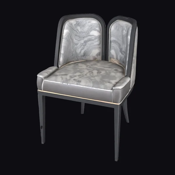 Dual Gray Marble Chair