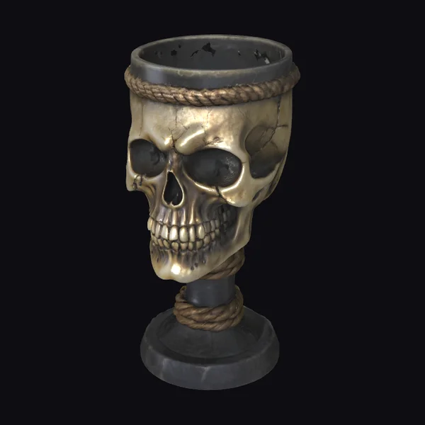 Golden Skull Chalice