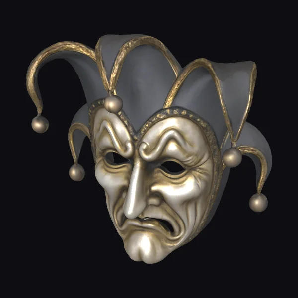 Jester's Face Mask