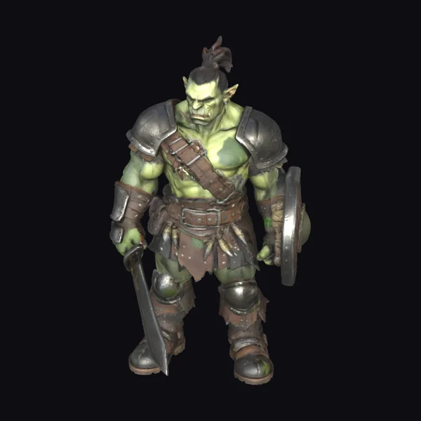 Green Orc Warrior