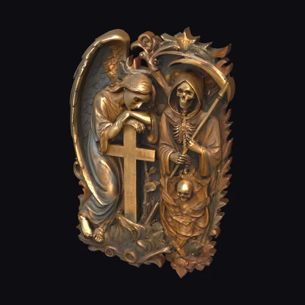 Angel and Grim Reaper Relief