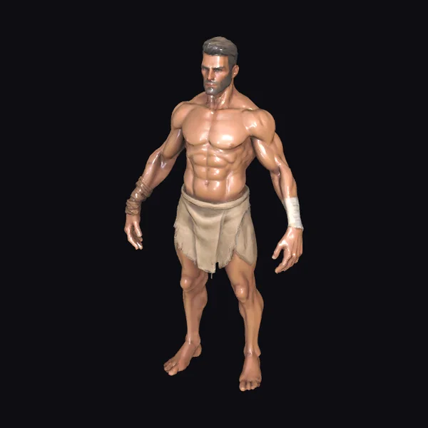 Muscular Ancient Male Warrior