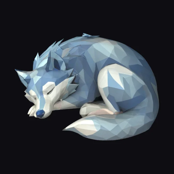 Sleeping Crystal Fox