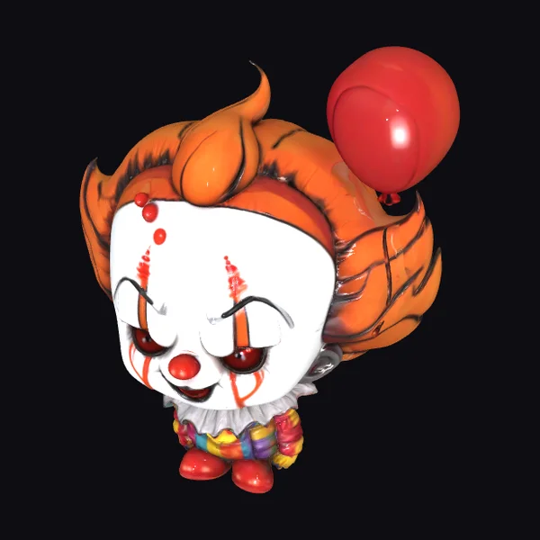Creepy Clown Figurine
