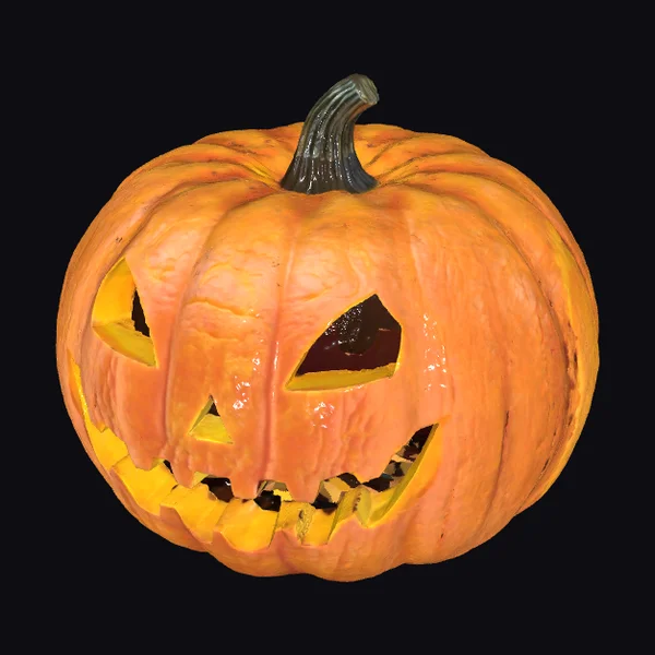 Glowing Carved Pumpkin